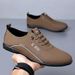TerraStride Summer Leather Soft Sole Men's Business Casual Shoes Slip-On Lightweight Loafers Sneakers_vogvips.com