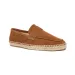 Unisex Black Suede Espadrille Loafers Slip On For Smart Casual Daily Office Wear_vogvips.com
