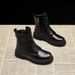 Ins Trend Martin For Women 2024 Autumn New British Style Short Thick Sole Student Internet Celebrity Motorcycle Casual_vogvips.com
