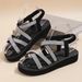 Cross-border Foreign Trade Women's Non-slip Wear-resistant Comfortable Soft Sole Mid-heel Sandals_vogvips.com