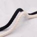 Shoelaces Fashion Round Solid Black Solid Bold Classic Polyester Cotton 7mm Mountaineering Sports Shoes With Rope_vogvips.com
