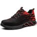 Men’s Shoes Summer Labor Protection Shoes For Men Flying Mesh Surface Breathable Steel Baotou Anti-smashing And Anti-stabbing Protective Shoes_vogvips.com