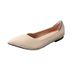 Chicken Rolls Princess Spring And Autumn Flying Weaving Single Doudou Flat Large Women's Soft Sole Knitted Pointed Boat_vogvips.com