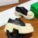 Counter Quality Flower Wilderness Cross Derby Summer Low-top Lace-up Casual Color-blocking Versatile Height-increasing Black And_vogvips.com
