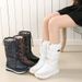 New High Boots With Thickened Fur And Flat Bottom For Women's Snow Boots_vogvips.com