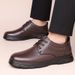 Top-layer Cowhide Men's Business Versatile And Stylish Breathable Shoes, British Casual Lace-up Single Leather Shoes_vogvips.com