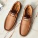 Loafers Men's Slip-On Leather Casual Shoes Men's Soft Bottom Non-Slip Wear-Resistant Daddy's Shoes For Middle-Aged And E_vogvips.com