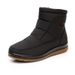 Winter Warm Waterproof Snow Women, Non-Slip Flat Mid-Calf Short Boots Middle-Aged And Elderly, Lightweight Cotton Shoes_vogvips.com