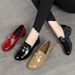 Hot-Selling British Style Square Heel Leather Thick-Soled Platform Mary Jane Single Shoes Autumn Winter Versatile_vogvips.com