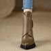 Small Waterproof Platform High-heeled Pointed Women's Boots 2025 Spring New Fashion Versatile British Retro Thick Heel Martin Boots_vogvips.com