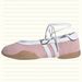 White Silver Stripe Ballet Flats Retro Soft Flat Sneakers_vogvips.com