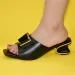 New Fashion Orange Color Shoes Women Simple Party Prom Summers Andalun Italian High Heels Autumn Slipper For Wedding_vogvips.com