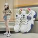 Ins Korean Style Thick-Soled Dad Shoes 2025 Spring New Street Fashion Student Running Sports Height-Increasing Casual_vogvips.com