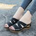Sandals Women's Shoes Flat Fish Mouth Casual Fashion Large Size Slippers Multi Color Embroidered Flip-flops Woman_vogvips.com