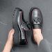Euro Step New Brogue Business Casual Leather Shoes For Men Comfortable Breathable Tassel Slip-On Height Increasing Loafers_vogvips.com