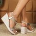 Women's Braided Platform Sandals For Women - Adjustable T-Strap & Open-Toe Design_vogvips.com