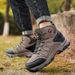 High-top Boots Men Comfortable Casual Anti-slip Breathable Warm Combat Boots Men Durable Plush Soft Outdoor Hiking Shoes Men_vogvips.com