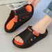 Men's Slippers For Outdoor Wear, Summer Thick Soled, With A Feeling Of Stepping On Poop, Beach Leisure, Anti Slip,_vogvips.com