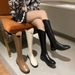 Western Cowboy For Women Over-the-Knee Long 2025 Autumn Winter New V-Cut Riding Slimming High Boots_vogvips.com