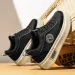 Leather Men White Sneakers Breathable Skateboarding Shoes Mens Outdoor Walking Running Shoes Couple Casual_vogvips.com