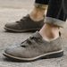 Men's Casual Leather Shoes In British Style, Versatile, Soft-soled, Comfortable Low-top Shoes, Trendy Retro Patchwork_vogvips.com