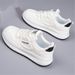 2026 New Autumn Versatile White Shoes Women, High-End Student Soft Casual Shoes, Sports Thick Sole Sneakers For Women_vogvips.com
