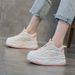 Women's Hidden Heel 32 Dad 2025 Autumn New Thick-Soled White Casual Low-Top Breathable Sports Shoes_vogvips.com