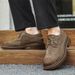 Brogue Genuine Leather Men's Shoes Classic Retro Design Style Outdoor Leisure Business Party Office Wedding Adult_vogvips.com