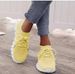Foreign Trade Large Size Shallow Mouth Thick Spring And Autumn New Women's Breathable Fly Knit Soft Sole Comfortable_vogvips.com
