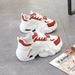Women's Thick-soled Dad 2026 New Spring Hot-selling Women's Versatile Height-increasing Sports White Casual Shoes 2805_vogvips.com