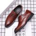 British Business Pointed Leather Casual Trend Formal Dress Lace Up Korean Version Men's Wedding Shoes_vogvips.com