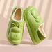 Autumn And Winter Men And Women Cotton Slippers Bear Simple Fashion Home Warm Couple Dormitory Fluffy Warm Cotton Slippers_vogvips.com