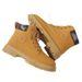 European Warm Series Spring And Autumn New M's 2025 Thick-Soled Martin Work Shoes Fashion Versatile Height-Increasing Yellow Boots Trdy_vogvips.com
