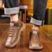 New Leather Spring Men's Shoes High-top Men's Heightening Tooling Martin Boots_vogvips.com
