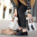Men's Casual Leather Shoes Hand-sewn A Slip-on Driving Bean Shoes_vogvips.com