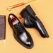 Top layer leather leather men's English platform elevation business dress Oxford men's shoes_vogvips.com