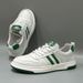 White Sneakers Spring Summer Genuine Leather Breathable Sports Men's Trendy Casual Training Shoes_vogvips.com