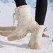 Women's Snow Boots With Winter Fleece And Anti Cold Thick Sole High Top Cotton Shoes_vogvips.com