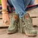 Autumn Winter Tassel Women Flat Lace-up Ethnic Style Short Suede Solid Color 43 Large Size Women's Boots_vogvips.com