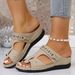 plus-size Summer New Wedge Heel Slippers, Open-toe Fish Mouth Sandals, Women's Shoes In_vogvips.com