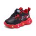 Kids' LED Light Up Sneakers - Glow In Dark Sports Shoes For Boys & Girls, Black Red/Black Blue_vogvips.com