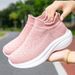 Big Size 42 Lightweight Summer Women Sneakers Breathable Outdoor Sports Running Shoes Comfortable Socks Athletic Shoes_vogvips.com