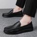 Four Seasons Business Casual Leather For Men Slip-On Lazy Flat Driving Single Hand-Stitched Handmade Cowhide Men's Shoes_vogvips.com