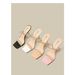 Transparent High Hee For Women Summer 2025 New Fashion Internet Celebrity Thin Heel One-Strap Outdoor Rhinestone_vogvips.com