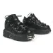 2024 New Punk Style Laces Heel Height 6CM Platform Rock Boots Metal Decoration Womens Sports Shoes T240530_vogvips.com