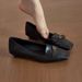 Sheepskin Version~French Soft Leather Women's New Wedge Heel Camellia Loafers, Shallow Mouth, Commuter Retro Mary Jane_vogvips.com
