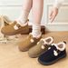 Women's Shoes Winter New Fashion Versatile Cotton With Fleece Lin Thickened Cross-Border Slip-On Snow Boots_vogvips.com