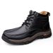 Casual Large Size Men's Leather Shoes Platform Wear-resistant Mountaineering Men's Shoes_vogvips.com