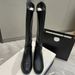 High Version Xiaoxiangfeng Black Flat-bottomed Boots Women's 24 New Round Head But Knee Boots Women's Tall Thin Boots_vogvips.com