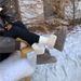 Flat Snow With Fleece Lining Short For Women 2024 Autumn Winter New Lace-up Furry Warm Cotton Korean Style_vogvips.com